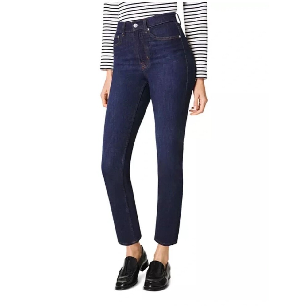 Spanx Shape Everywhere High-Rise Straight leg Pull On In Raw Iindigo Sz Lg Tall